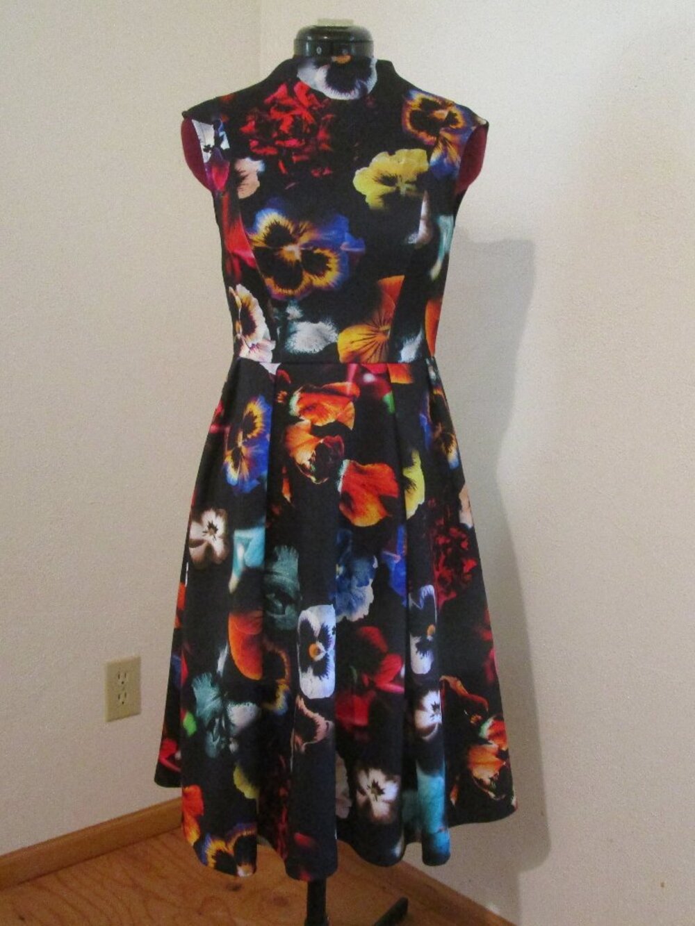 ASOS poppy/pansy midi dress in 4P